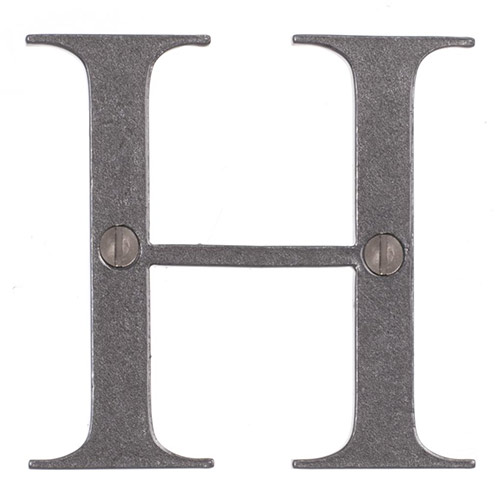 Letter H in Polished