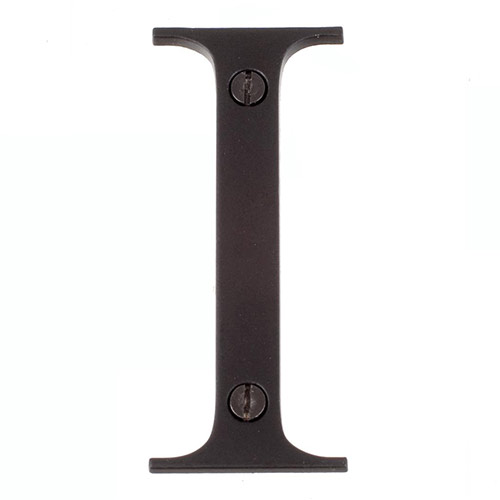 Letter I in Matt Black