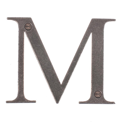 Letter M in Polished