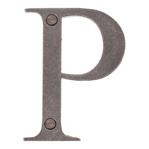 Letter P in Polished