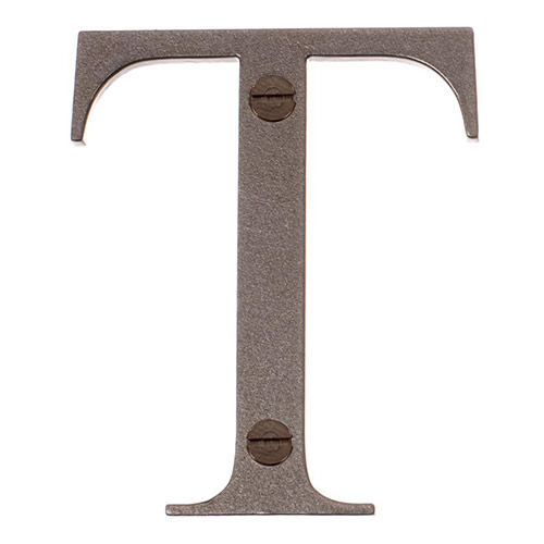 Letter T in Polished
