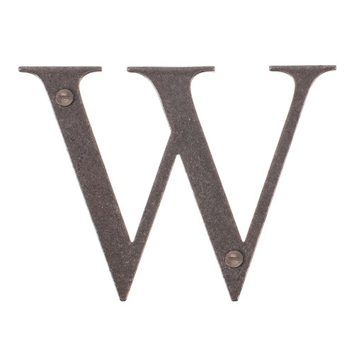 Letter W in Polished