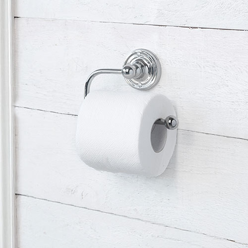 Bletchley Loo Roll Holder in Nickel