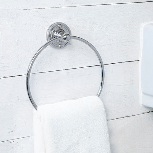 Bletchley Towel Ring in Nickel
