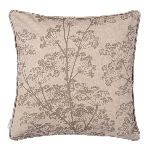 Cushion Cover in Reversed Soft Grey Cow Parsley