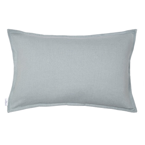 60cm Oxford Rectangular Cushion Cover in Cambridge Blue Waterford Linen