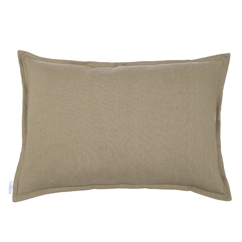 60cm Oxford Rectangular Cushion Cover in Sage Waterford Linen