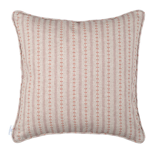Cushion Cover in Coral Cottage Stripe