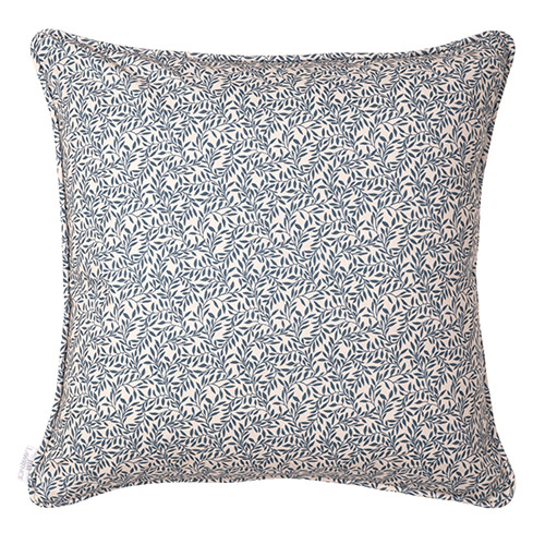 Cushion Cover in Indigo Spring Leaf