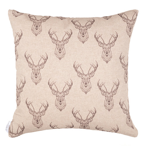 Cushion Cover in Natural Stag
