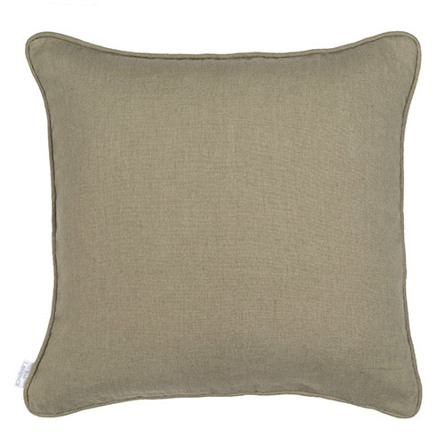 45cm Piped Cushion Cover in Sage Waterford Linen