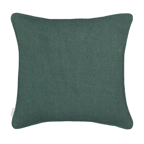 45cm Piped Cushion Cover in Teal Waterford Linen