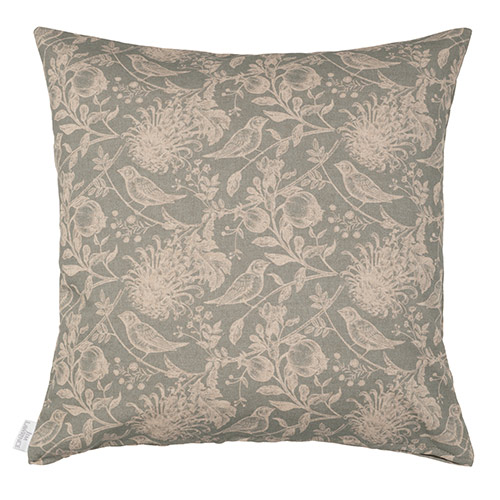 Cushion Cover in Duck Egg Woodland
