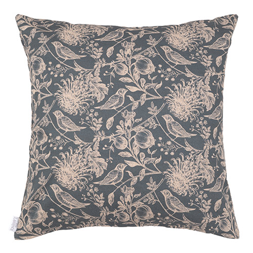 Cushion Cover in Indigo Woodland