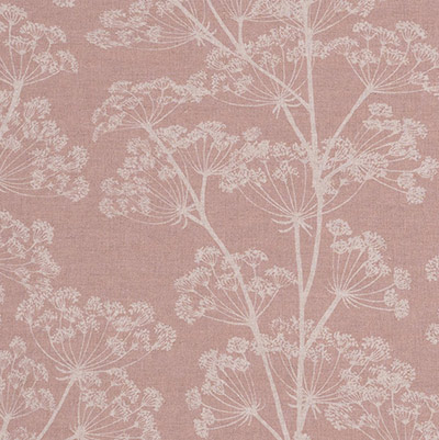Cow Parsley Fabric in Plaster Pink