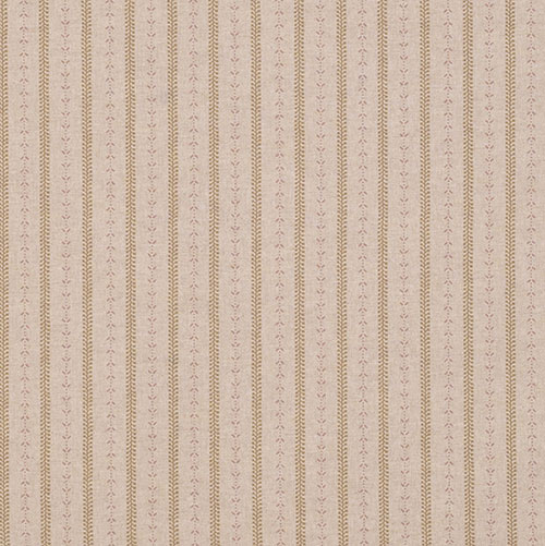 Cottage Stripe Fabric In Gold
