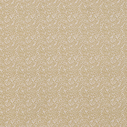 Spring Leaf Fabric in Gold