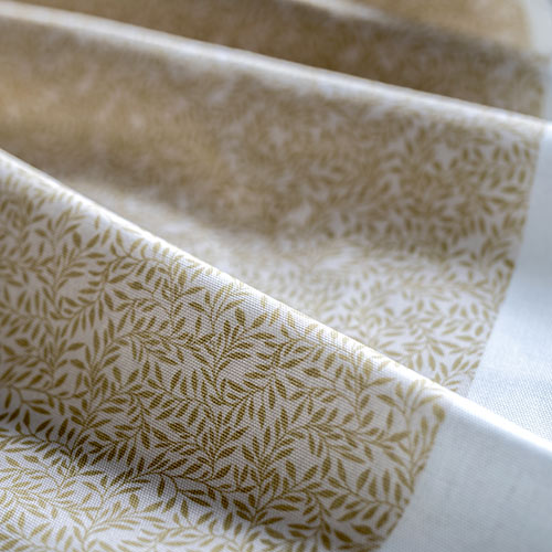 Spring Leaf Fabric in Gold