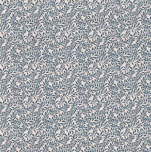 Spring Leaf Fabric in Indigo