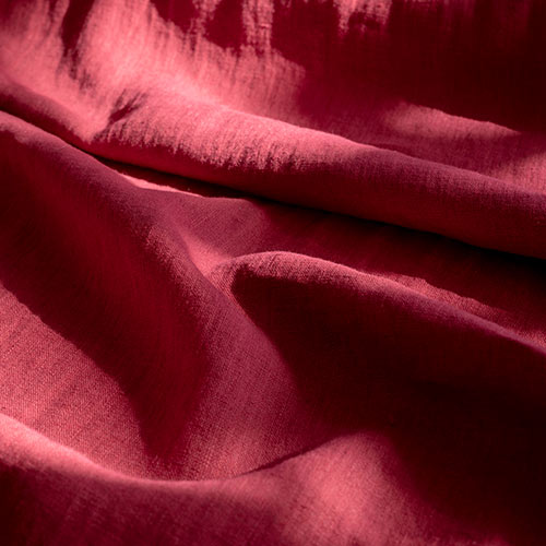 Waterford Linen Fabric in Deep Red