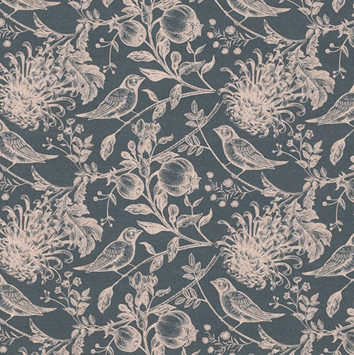Woodland Fabric in Indigo