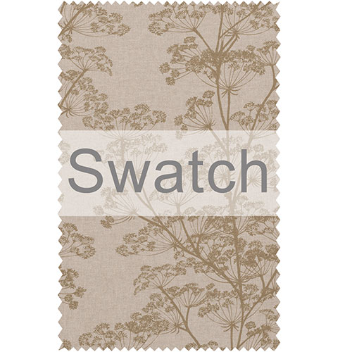 Swatch of Cow Parsley in Gold Reversed