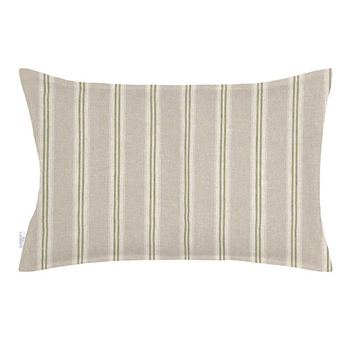 60cm Oxford Rectangular Cushion Cover in Green Galway Linen