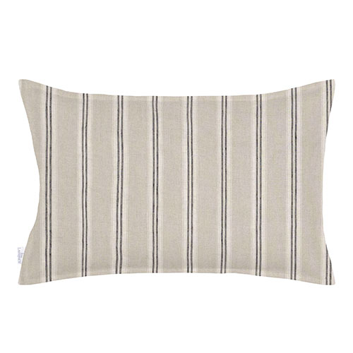60cm Oxford Rectangular Cushion Cover in Indigo Blue Galway Linen