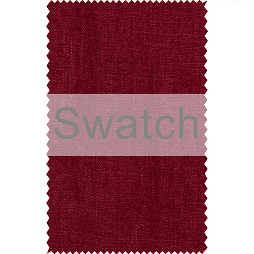 Swatch of Waterford Linen Fabric in Deep Red