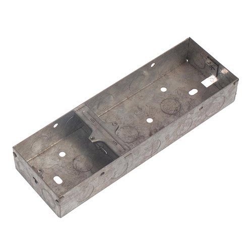 2 Plus 1 Metal Clad Mounting Box (35mm Deep)