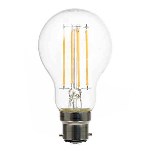 BC (B22) Classic GLS LED Filament Bulb, Dimmable