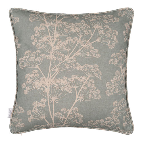 Cow Parsley Cushion Cover in Duck Egg