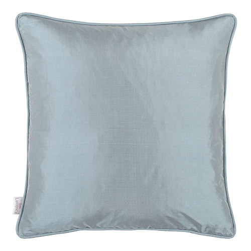 Plain Silk Cushion Cover in Rococo Blue