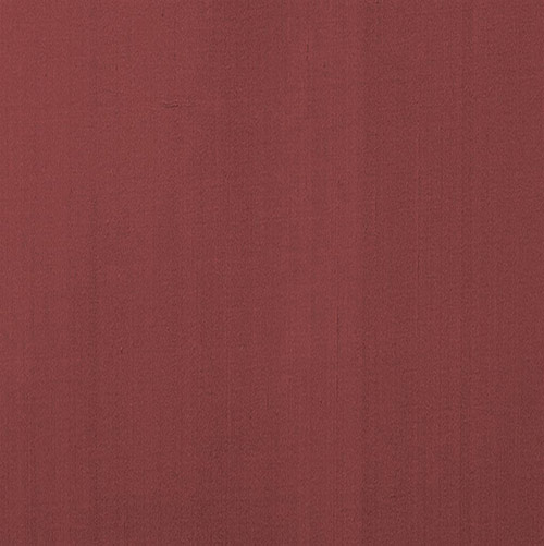 Faux Silk Fabric in Old Red