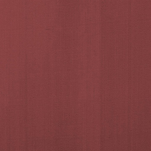 Faux Silk Fabric in Old Red