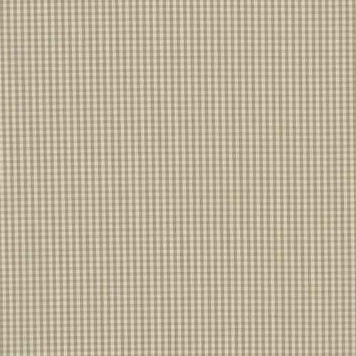 Longford Gingham Fabric in Natural
