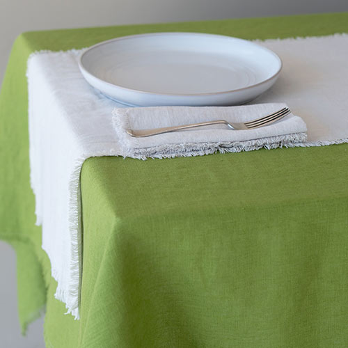 Tablecloth in Green Waterford Linen