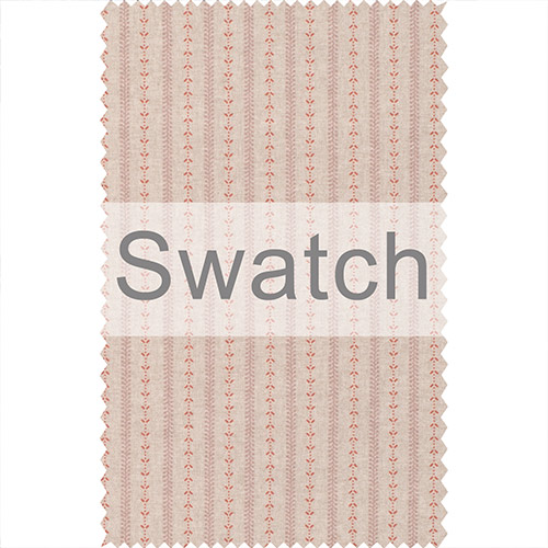 Swatch of Cottage Stripe in Coral