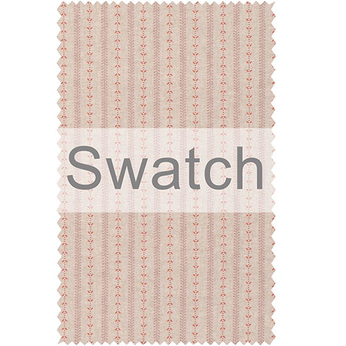 Swatch of Cottage Stripe in Coral