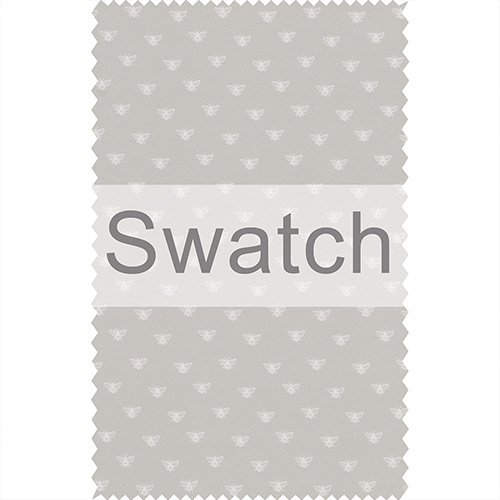 Swatch of Honey Bees in Soft Grey
