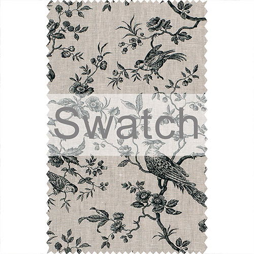 Swatch of Isabelle Linen in Black