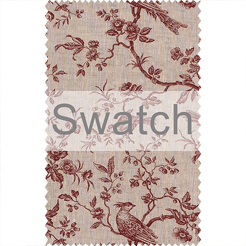 Swatch of Isabelle Linen in Red