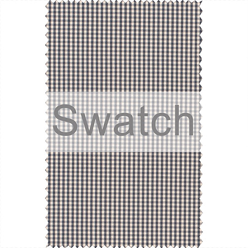 Swatch of Longford Gingham in Stone Grey