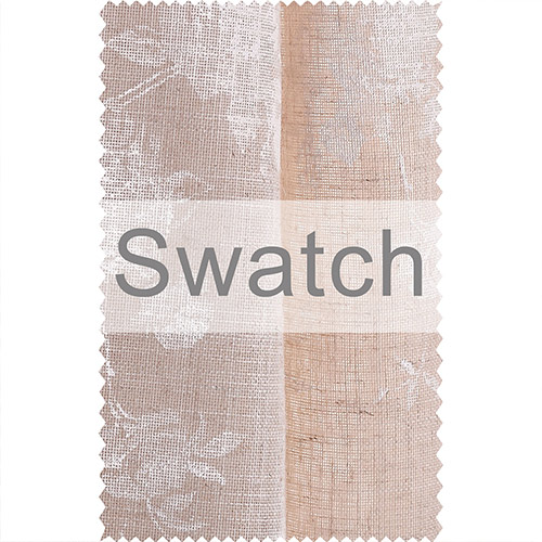 Swatch of Lisette Voile in Natural & White