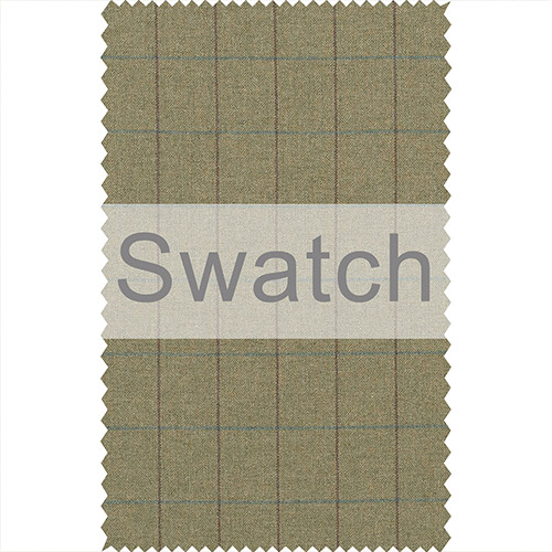 Swatch of Talisker Check Lovat Wool