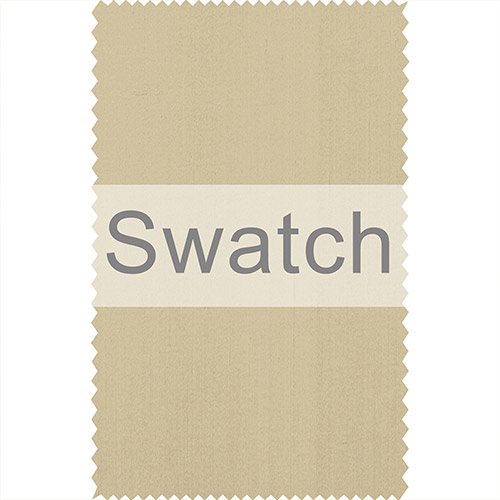 Swatch of Plain Silk Dupion in Buttermilk