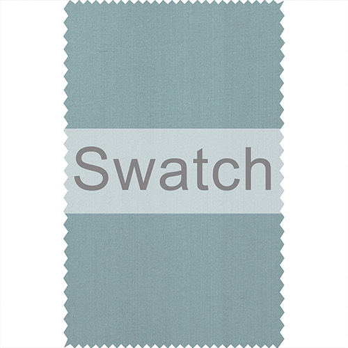 Swatch of Plain Silk Dupion in Rococo Blue