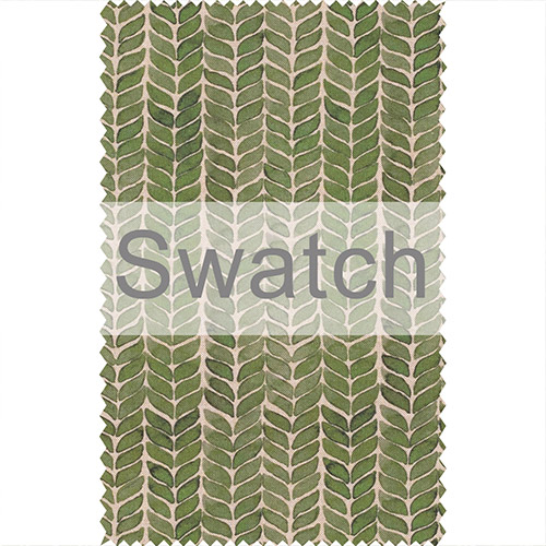 Swatch of Watercolour Leaf in Rich Green