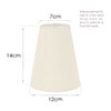 French Cone Candle Clip Shade in Cream Waterford Linen