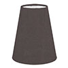 French Cone Candle Clip Shade in Elephant Waterford Linen